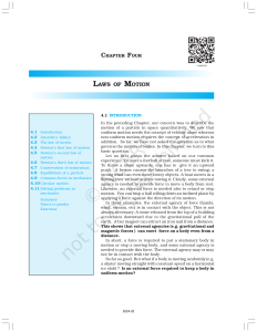 Laws of Motion: Physics Textbook Chapter