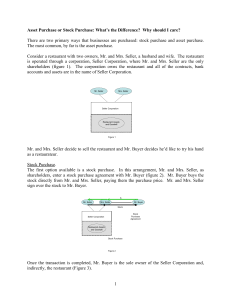 Asset vs. Stock Purchase: Key Differences & Implications