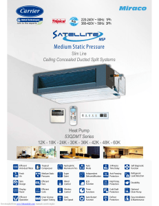 Miraco Ducted Split System Technical Manual