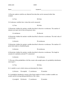 Probability & Random Variables Homework