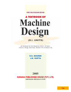 Machine Design Textbook (S.I. Units) by Khurmi & Gupta - 2005 Edition