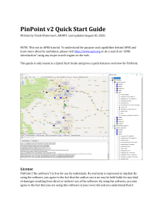 PinPoint v2 Quick Start Guide