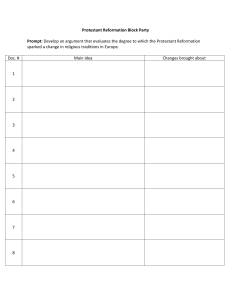 Protestant Reformation: Analyzing Religious Change in Europe