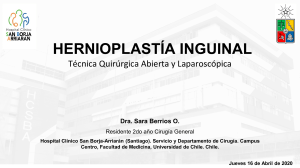 Hernioplastía Inguinal: Técnicas Quirúrgicas Abierta y Laparoscópica