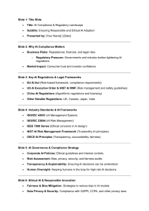 AI Compliance & Regulatory Landscape: A Presentation