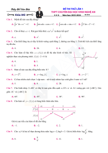 High School Math Exam - Practice Test