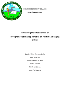 Drought-Resistant Crop Yield Research Proposal