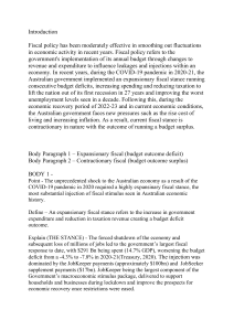 Australian Fiscal Policy Analysis: COVID-19 Impact