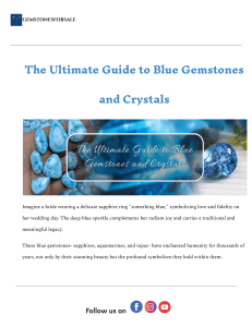 Blue Gemstones & Crystals: The Ultimate Guide