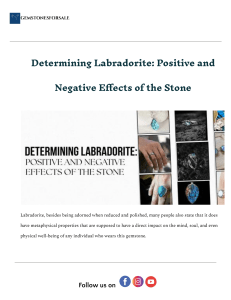 Labradorite: Positive & Negative Effects of the Stone