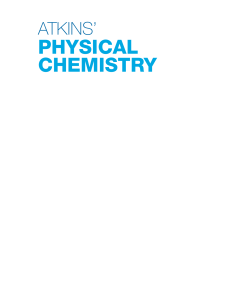 Atkins' Physical Chemistry Textbook, 8th Edition