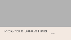 Corporate Finance: Introduction & Key Concepts