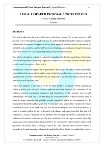 Legal Research Proposal Guide: Key Elements & Methods