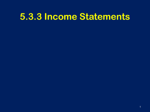 Income Statements: Understanding Profit & Loss