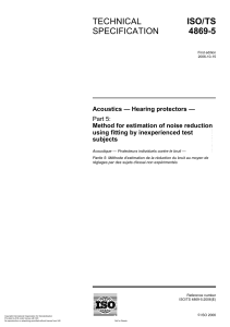 ISO/TS 4869-5: Hearing Protector Noise Reduction Estimation