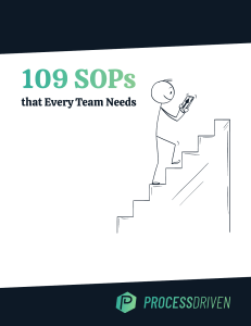 109 SOPs: Standard Operating Procedures Guide for Teams