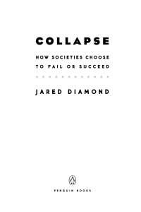 Collapse: Societies Fail or Succeed | Jared Diamond