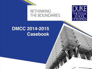 DMCC 2014-2015 Casebook: MBA Consulting Prep