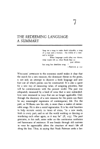 Williams' Paterson: Redeeming Language & New Measure