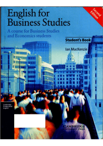 English for Business Studies: Student's Book, 2nd Edition