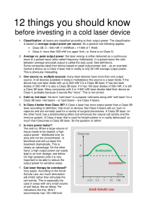 Cold Laser Device Investment: 12 Things to Know