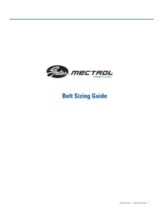 Belt Sizing Guide: Gates Mectrol