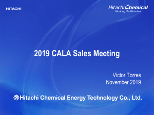 Hitachi CALA Sales Meeting 2019: Overview & Performance