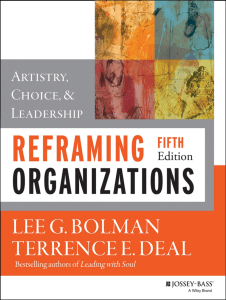 Reframing Organizations: Leadership & Management Textbook