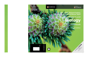 Cambridge AS/A Level Biology Coursebook