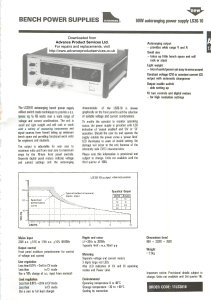 LS30-10 Autoranging Power Supply Datasheet