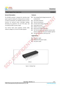 SDC4818 Power Supply PWM Supervisor Datasheet