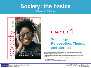 Sociology: Perspective, Theory, and Method - Presentation