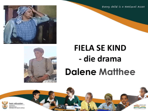 Fiela se Kind: Drama Analyse & Onderwijs