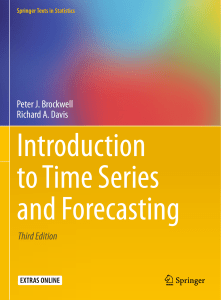 Time Series Analysis & Forecasting: Introduction, 3rd Edition