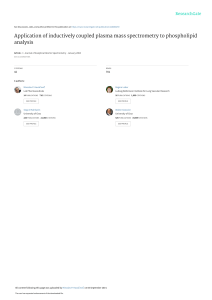 ICP-MS for Phospholipid Analysis: A Scientific Article