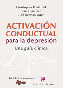 Activación Conductual para la Depresión: Guía Clínica