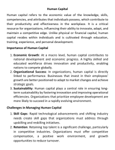 Human Capital Management: Strategies & Challenges