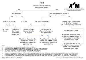 Ultimate Frisbee Rules: Pull & Foul Flowchart