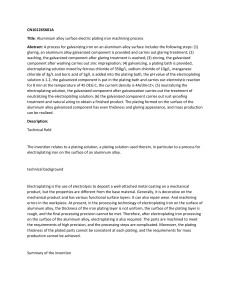 Aluminum Alloy Electroplating: Iron Machining Process