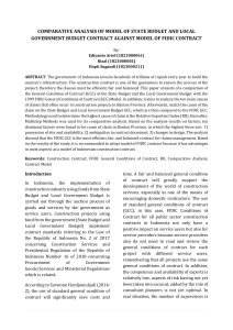 FIDIC vs. Indonesian Budget Contracts: A Comparative Analysis