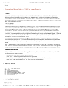 CNN Image Detection with MNIST Dataset