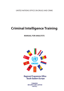 Criminal Intelligence Analysis Training Manual