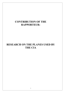 CIA Planes: Flight Logs & Rendition Research