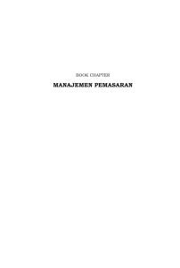 Manajemen Pemasaran: Bab Buku