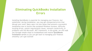 QuickBooks Installation Error Fix Guide