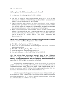 Child Rights & Legal Protection in the Philippines