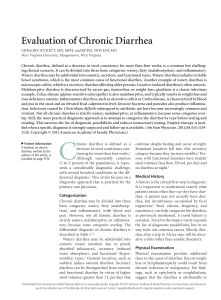 Chronic Diarrhea Evaluation: A Primary Care Approach