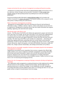 Management & Financial Accounting: Users & Uses