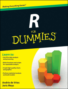 R for Dummies: Learn Data Analysis & Graphics with R