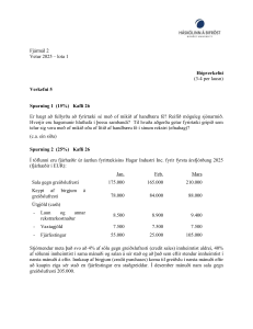 Finansiering Hjemmearbejde: Likviditet, Betalinger, Kreditpolitik